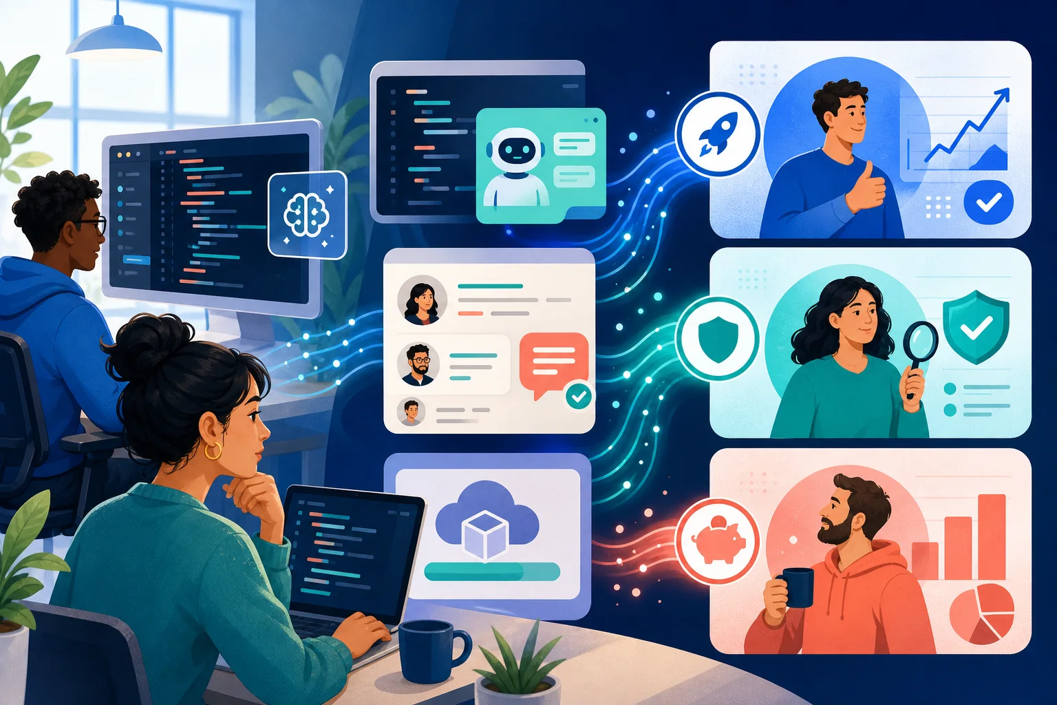 Capa: 7 ferramentas para medir o impacto da IA em equipes de software